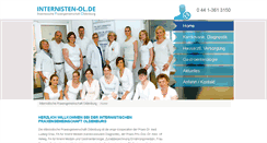Desktop Screenshot of internisten-ol.de