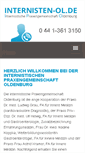Mobile Screenshot of internisten-ol.de