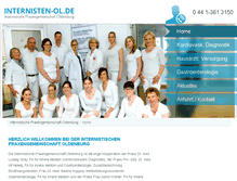 Tablet Screenshot of internisten-ol.de